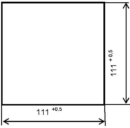 Размеры окна в щите для установки индикатора