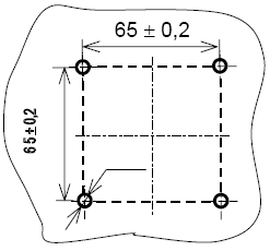 Разметка щита для навесного монтажа Е854М/хС