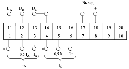 Схема подключения измерительных преобразователей Е848М/8, Е848М/10, Е848М/13, Е848М/14