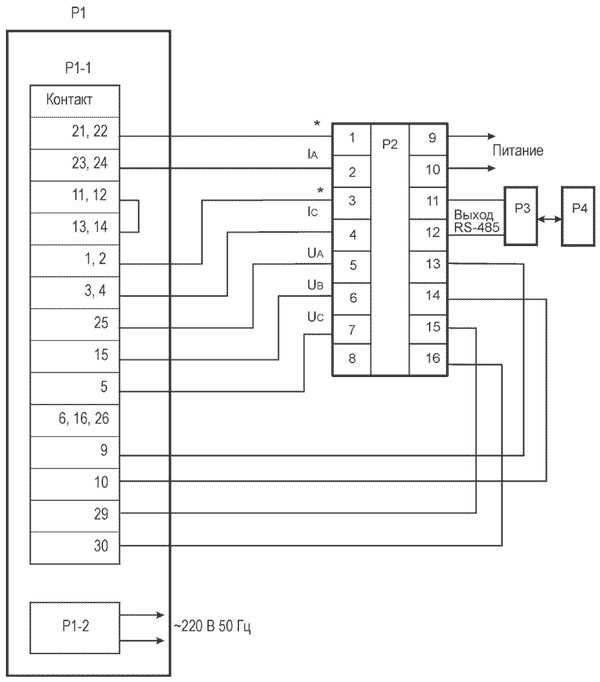 Схема поверки измерительного преобразователя с использованием установки поверочной ЦУ 849